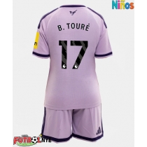 Camiseta Newcastle United Bazoumana Toure #17 Tercera Equipación para niños 2026-27 manga corta (+ pantalones cortos)